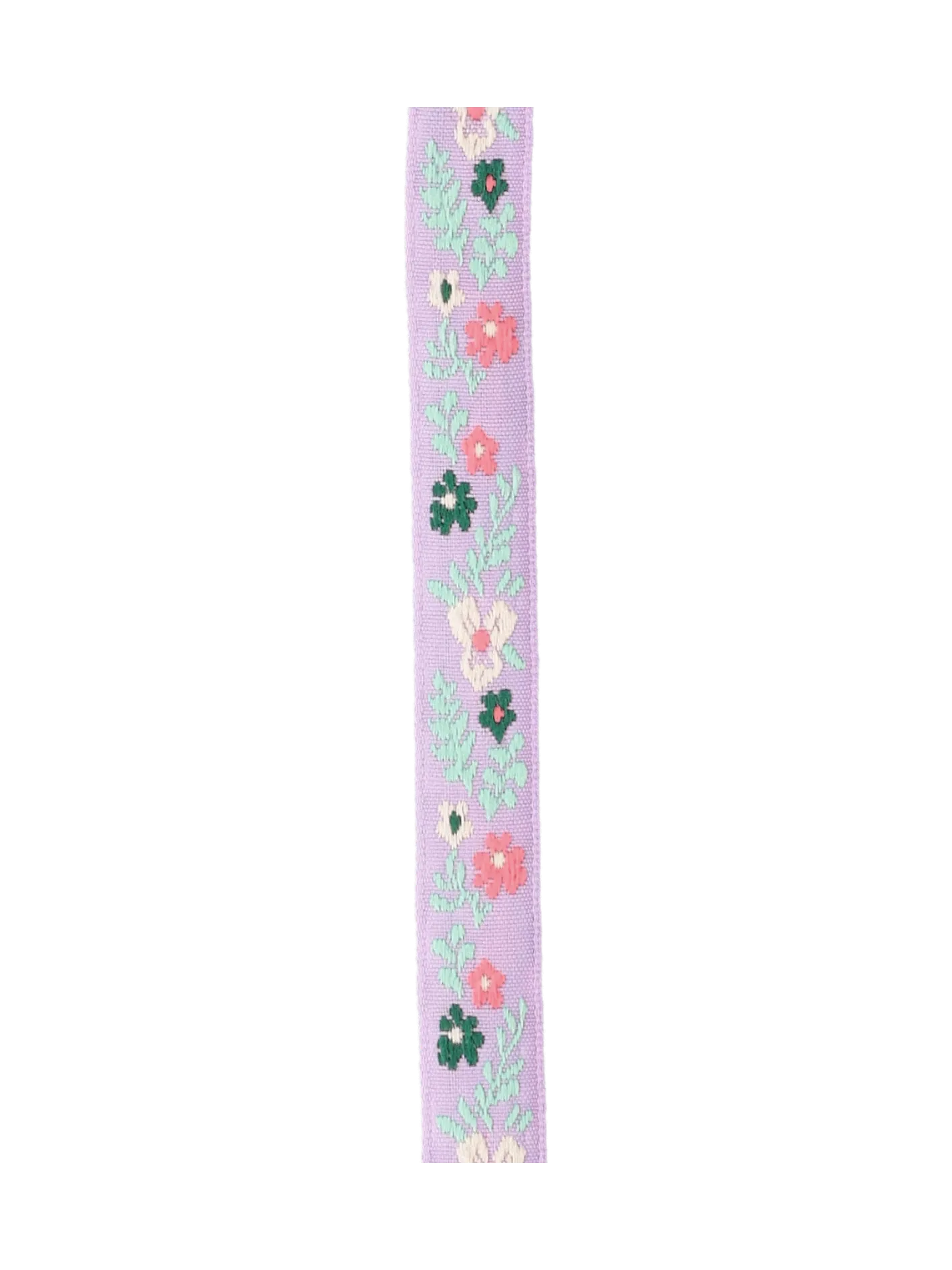 Bånd med broderede blomster