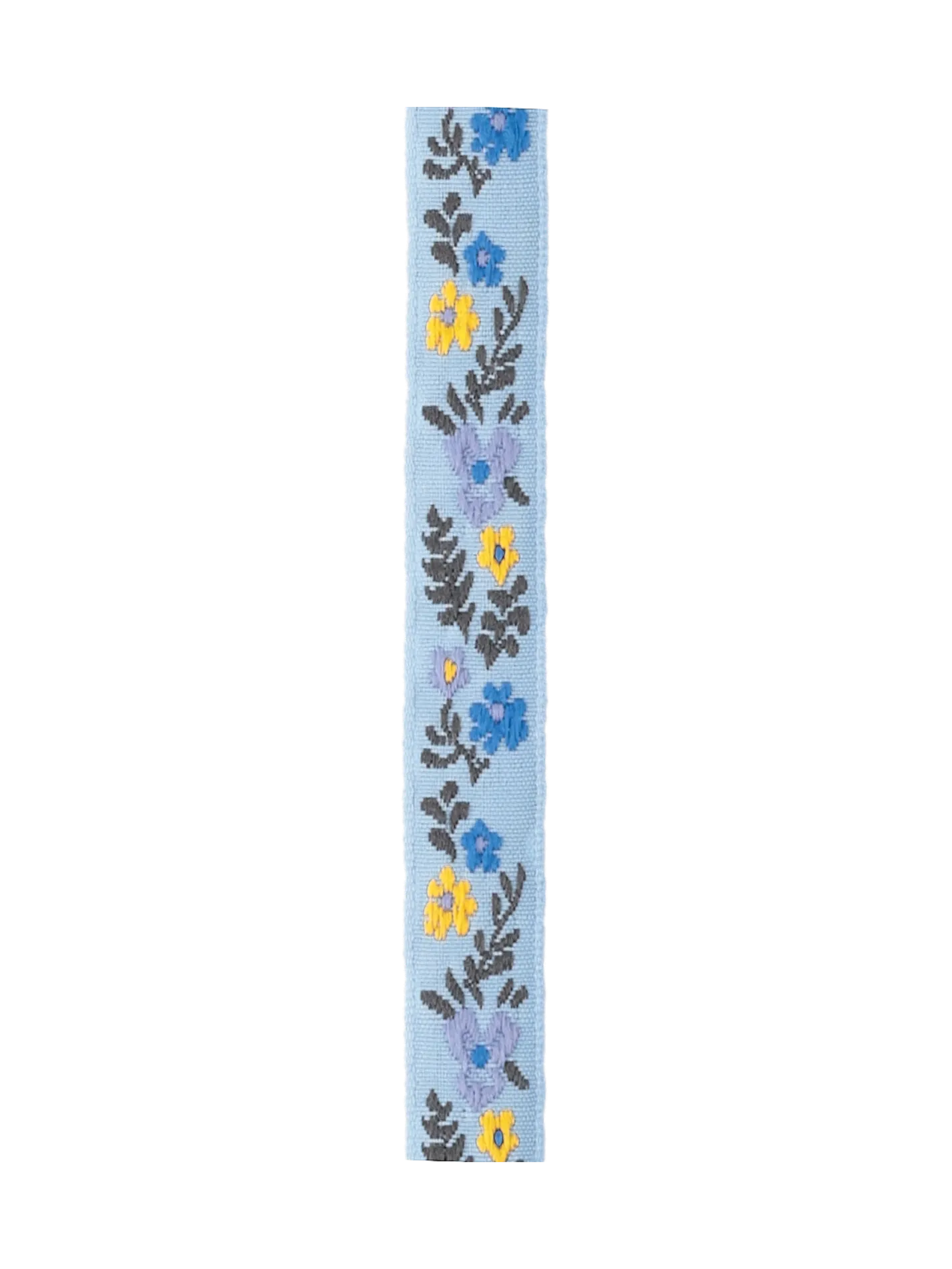 Bånd med broderede blomster