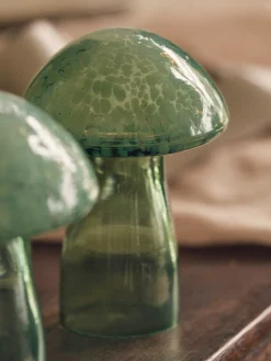 Dekorativ svamp i glas