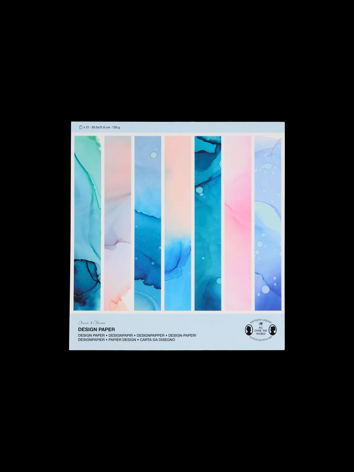 Designpapirblok 21 x 30, 120 g