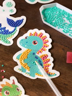 Diamond painting dinosaurmagneter