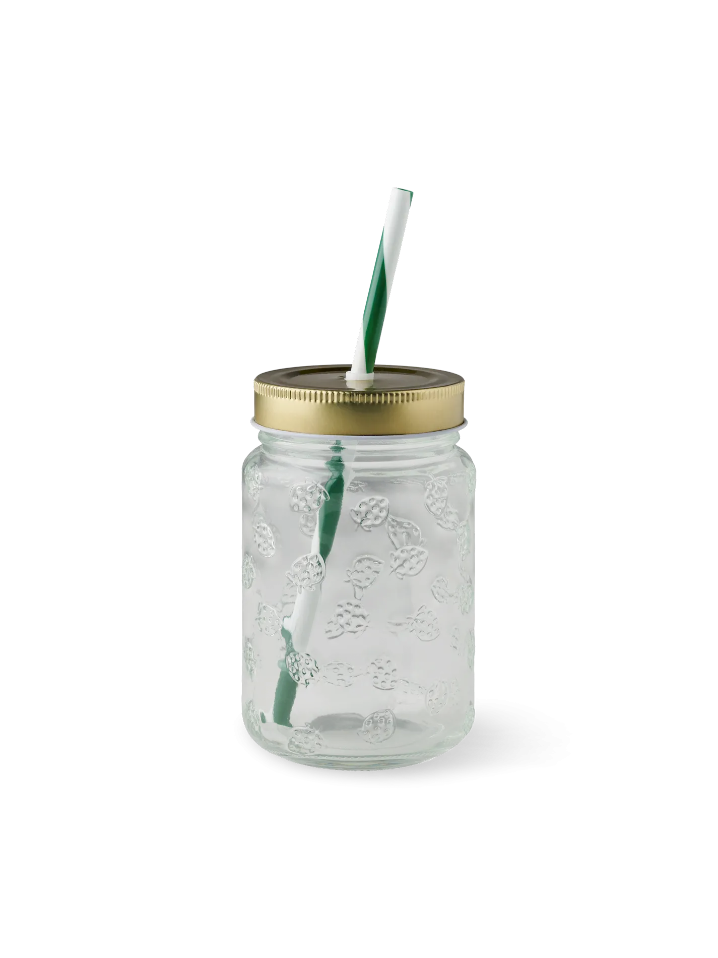 Glas med sugerør