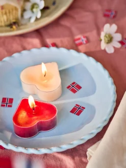 Hjerteformede fyrfadslys