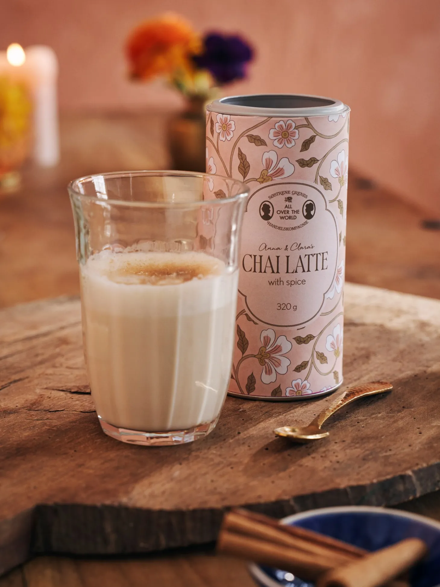 Krydret chai latte