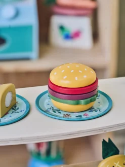 Legetøjsburger i træ