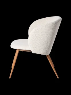 Loungestol i boucléstof