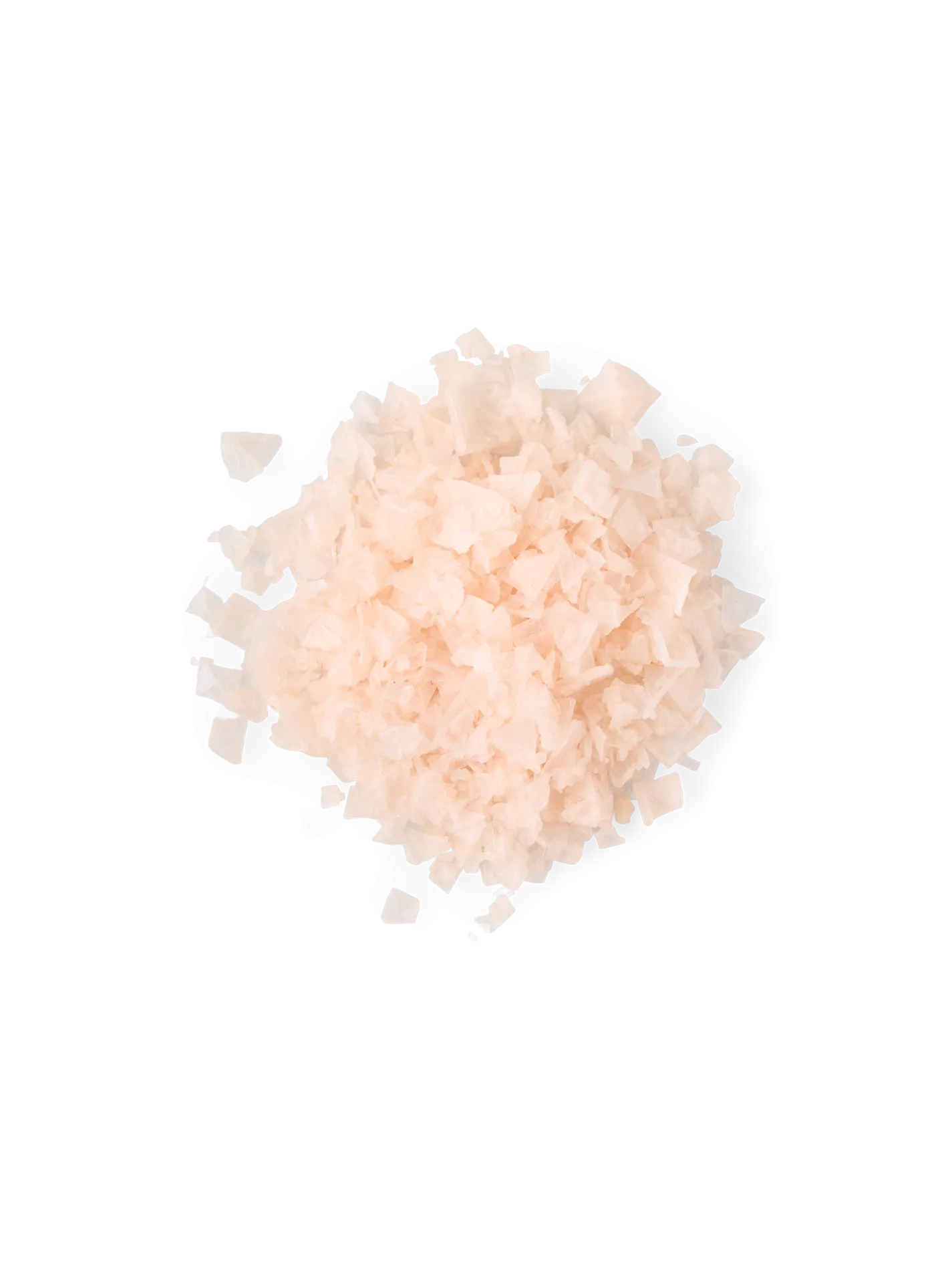 Lyserød krystalsalt i flager