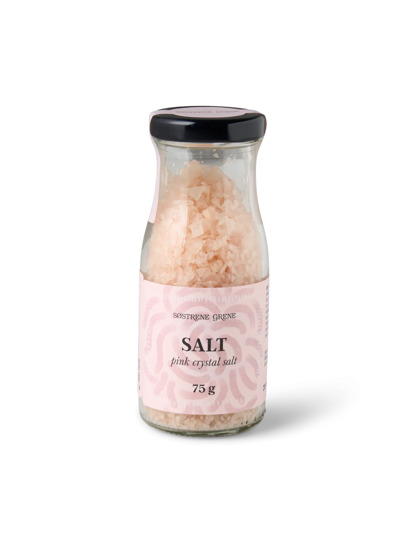 Lyserød krystalsalt i flager