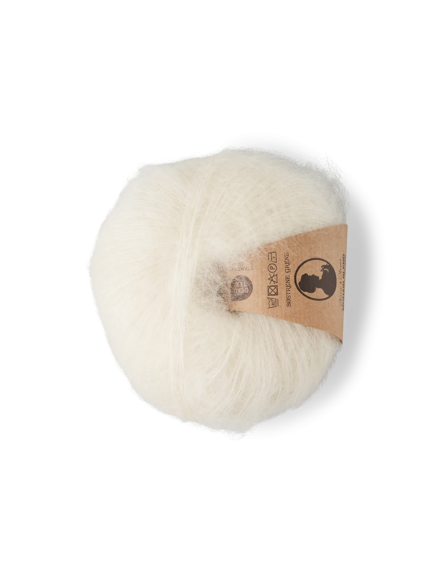 Mohairgarn med nylon