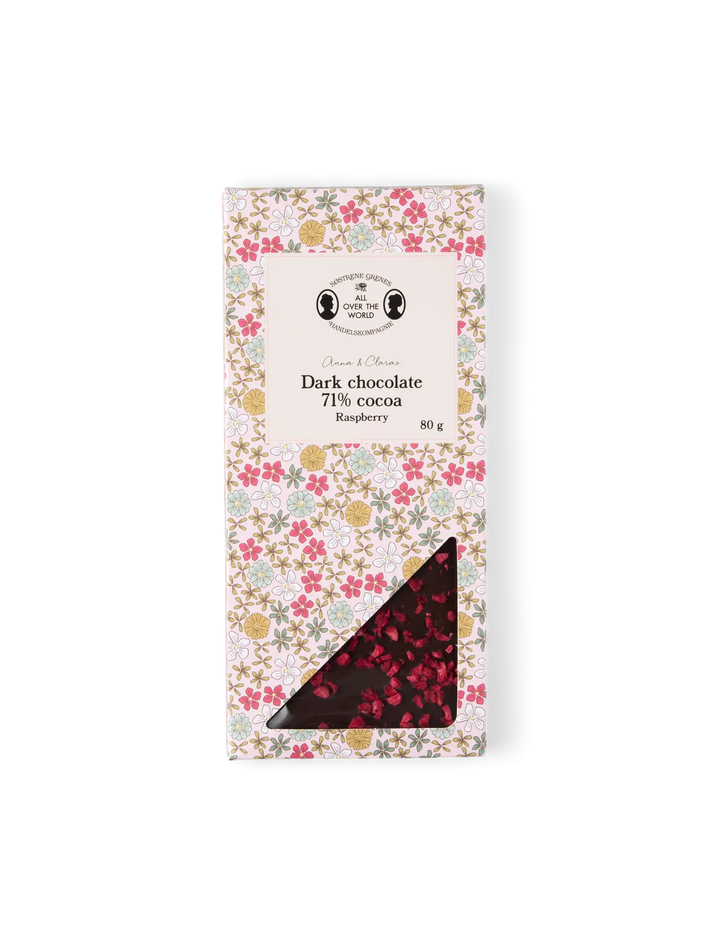 Mørk chokolade med hindbær
