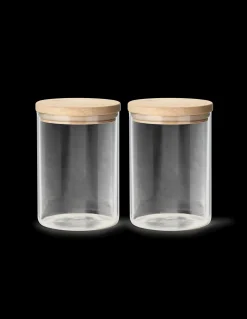 Opbevaringsglas med låg 2-pak