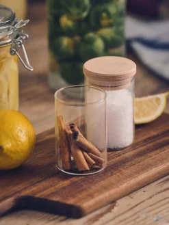 Opbevaringsglas med låg 4-pak