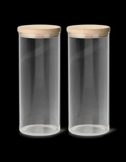 Opbevaringsglas med låg 2-pak